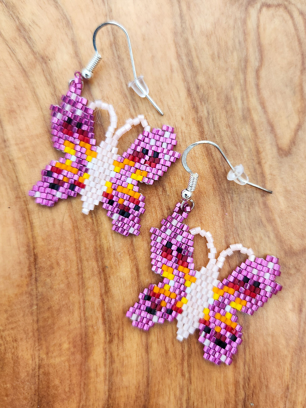 Thumbnail: Handcrafted Butterfly Earrings