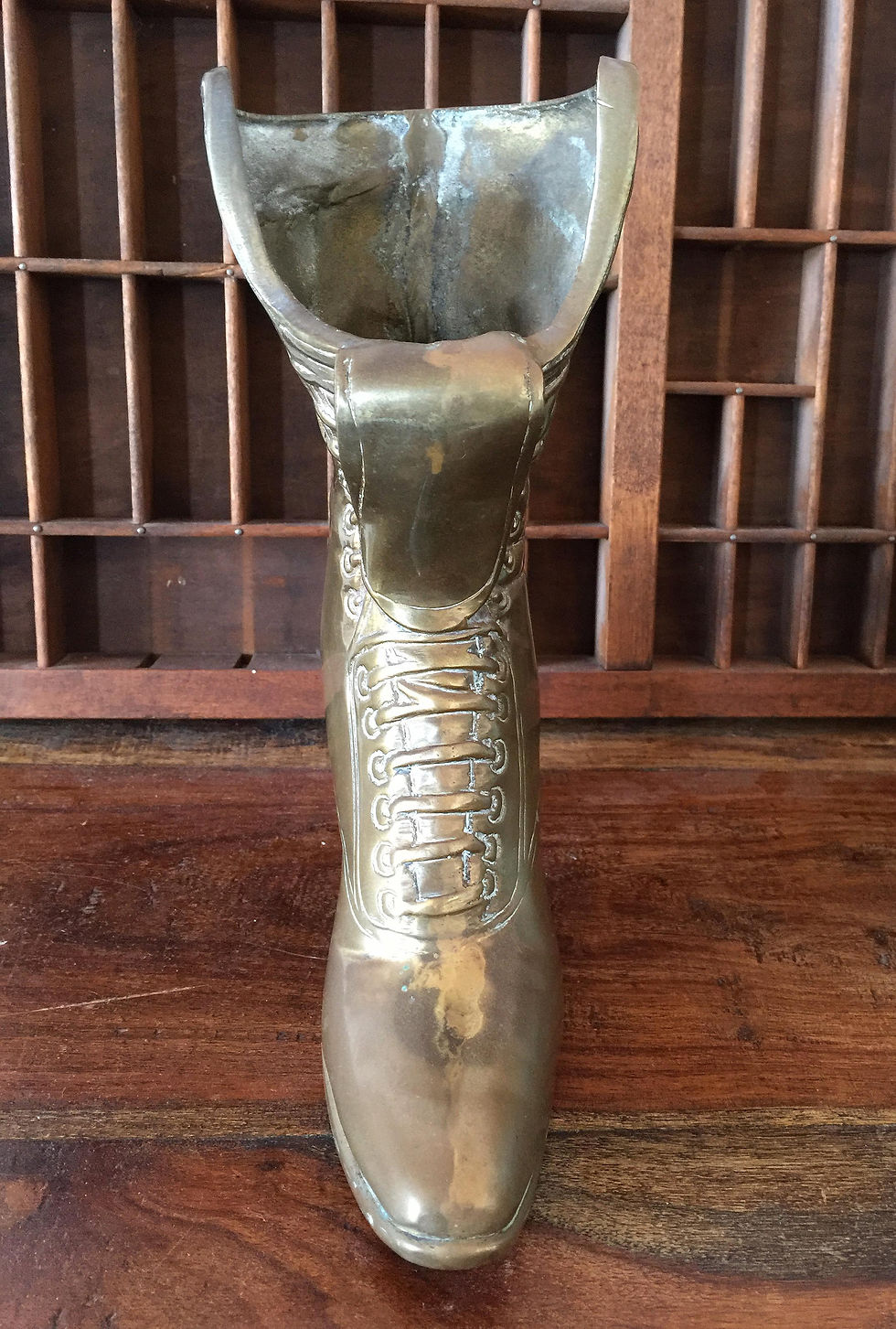 Thumbnail: Brass Victorian Ladies Boot