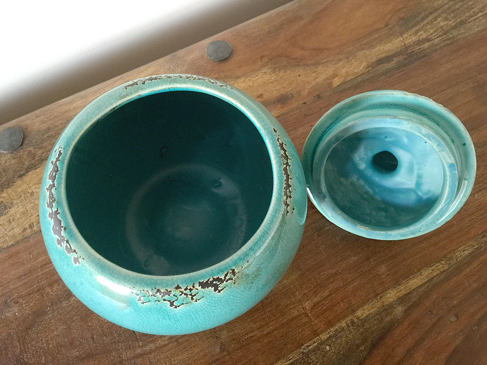 Thumbnail: Ceramic Bird Bowl with Lid