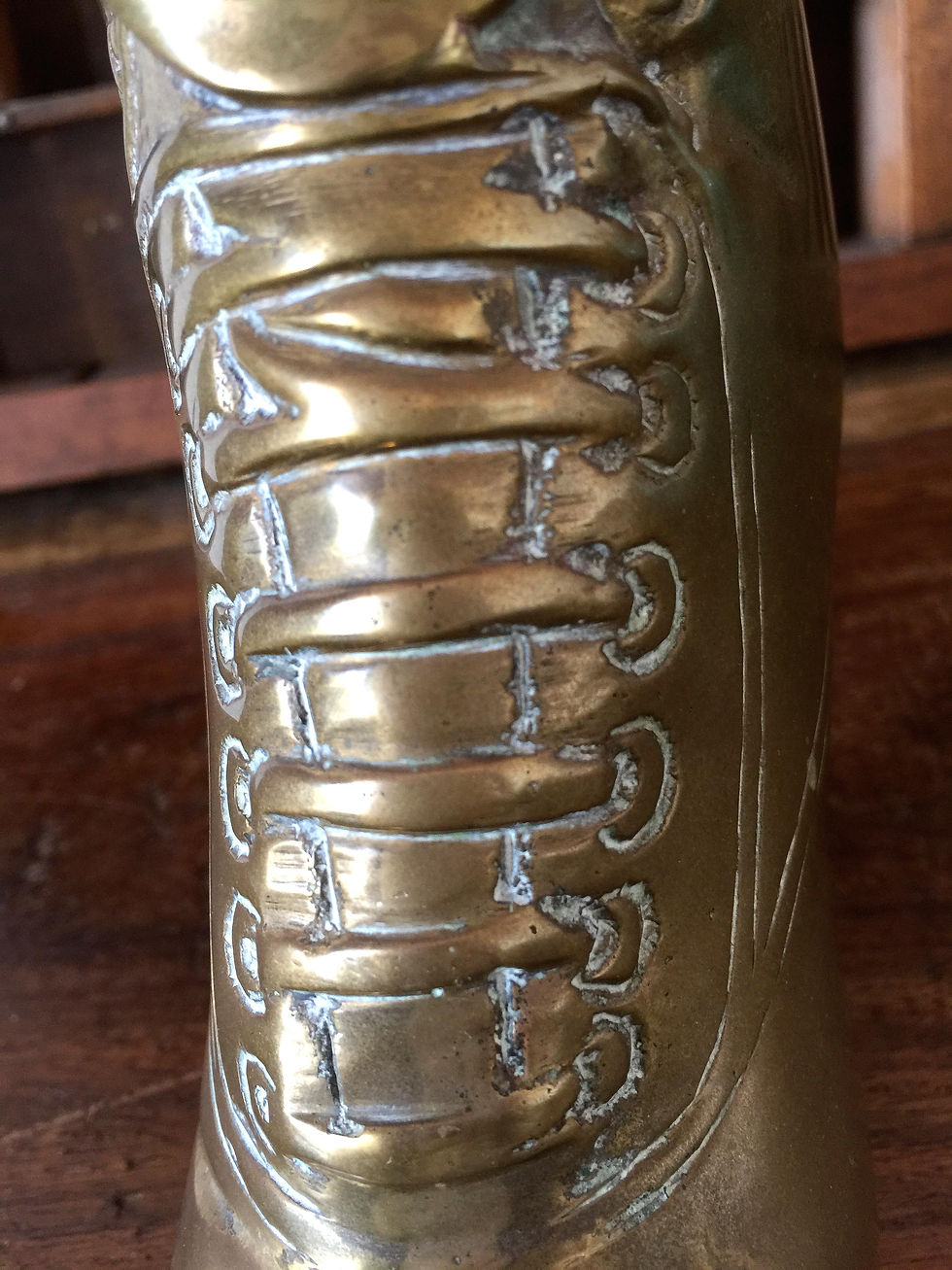 Thumbnail: Brass Victorian Ladies Boot