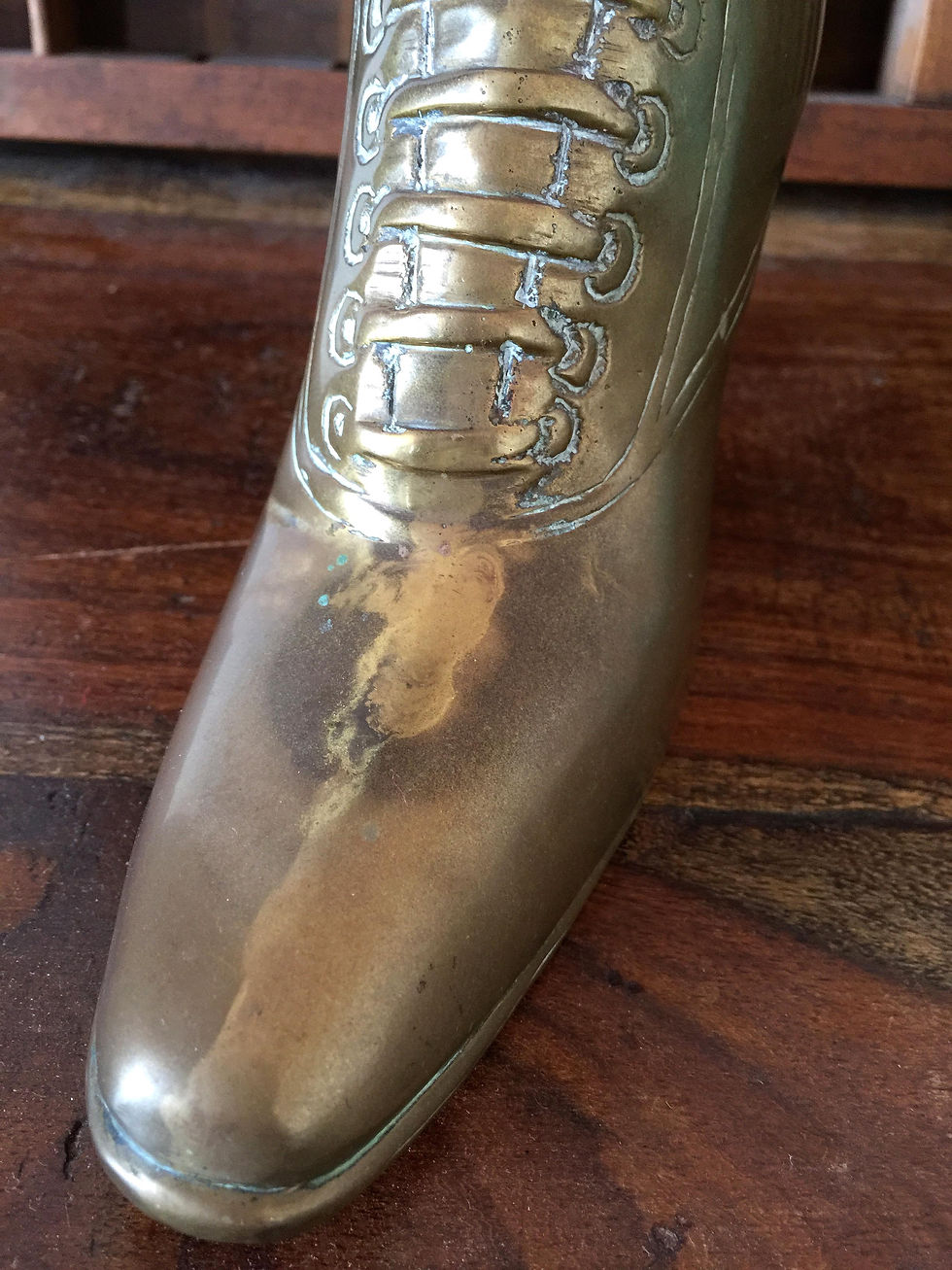 Thumbnail: Brass Victorian Ladies Boot