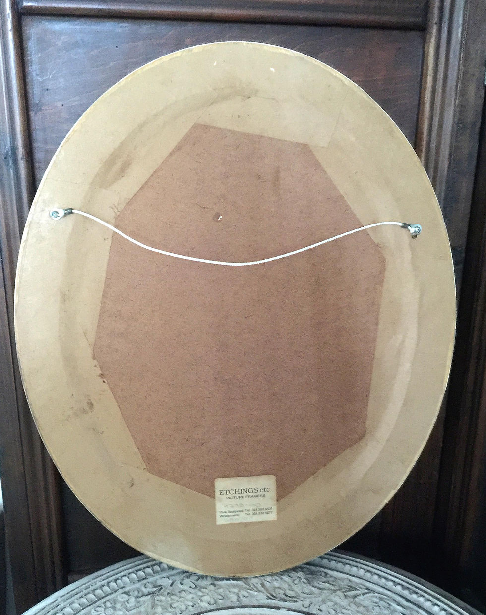 Thumbnail: Small Ornate Oval Mirror