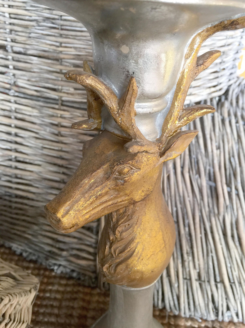 Thumbnail: Christmas Stag Head Candle Holder