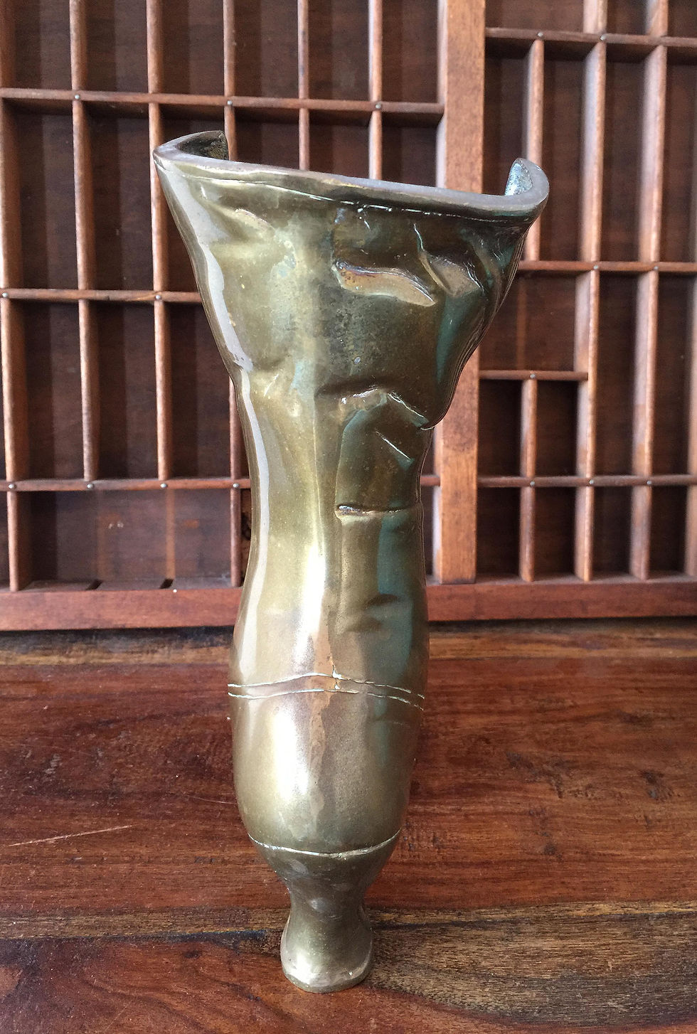 Thumbnail: Brass Victorian Ladies Boot