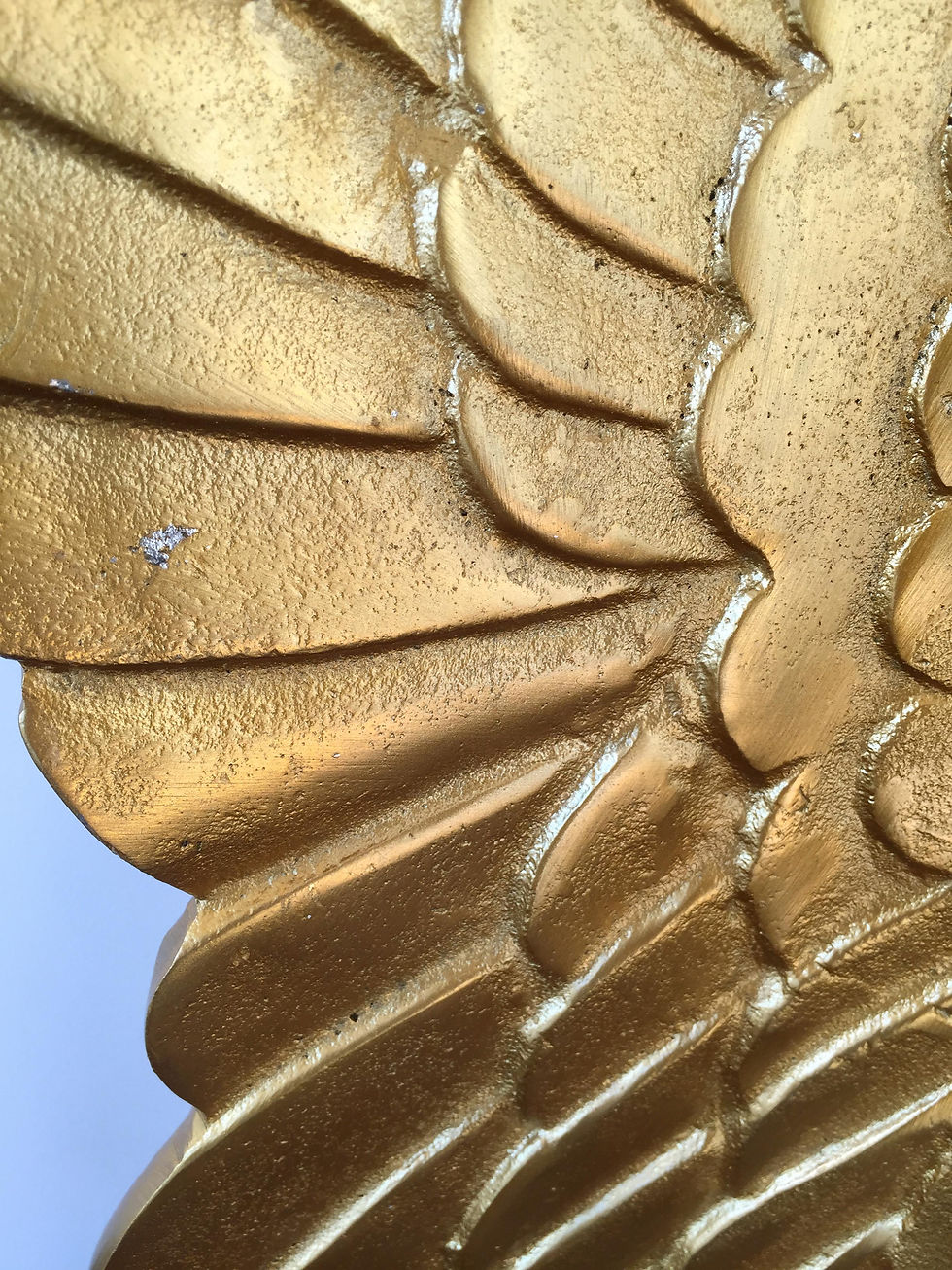 Thumbnail: Golden Angel Wings Wall Decor
