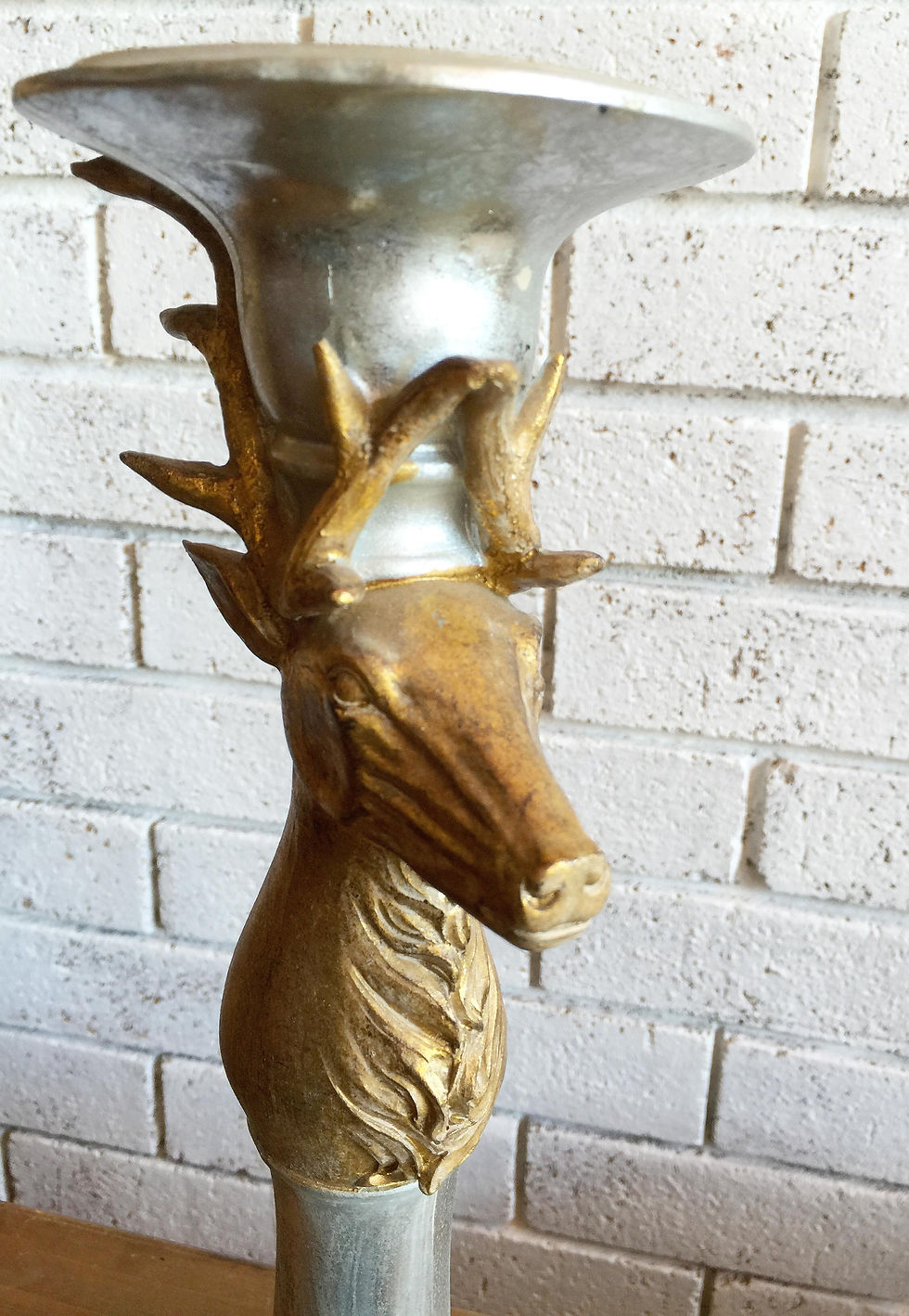 Thumbnail: Christmas Stag Head Candle Holder