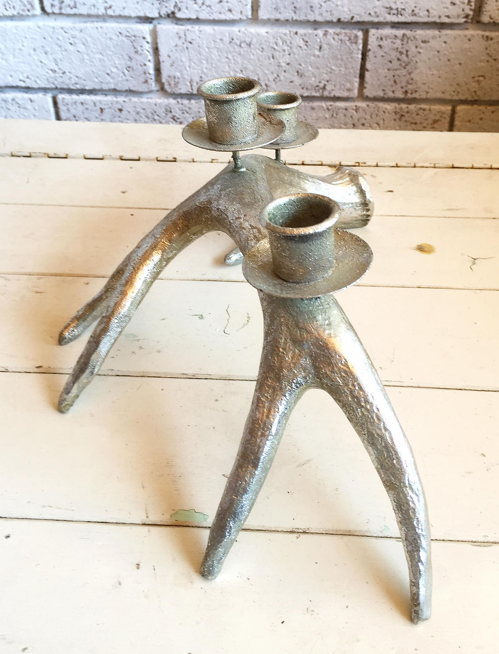 Thumbnail: Christmas Short Antler Candle Holder