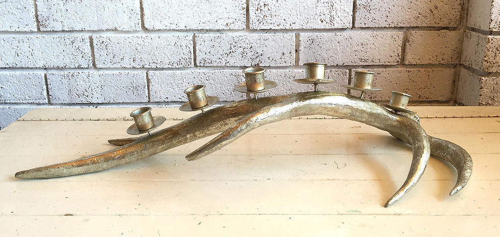 Thumbnail: Christmas Long Antler Candle Holder