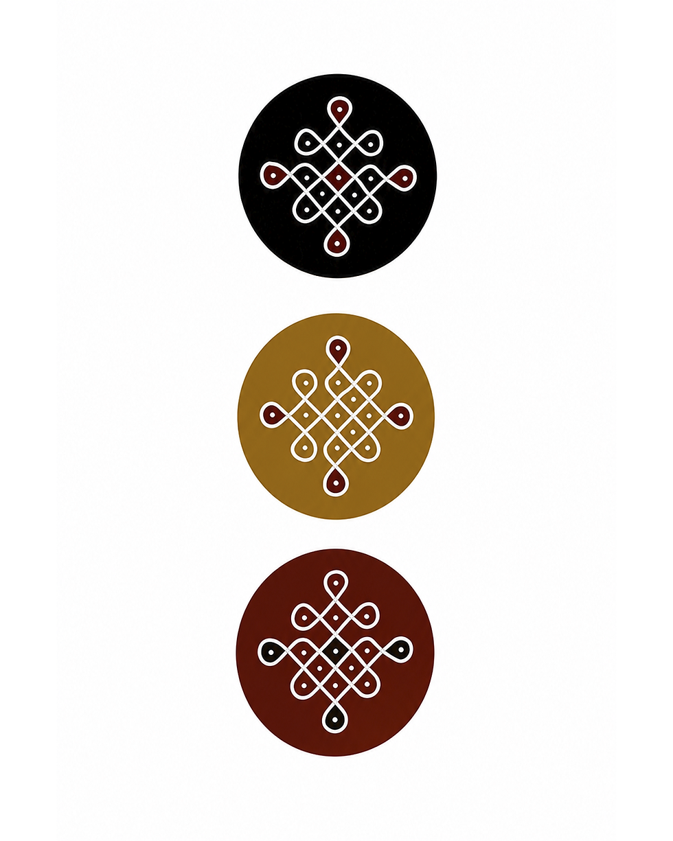 Thumbnail: kolam wall decals in lounge