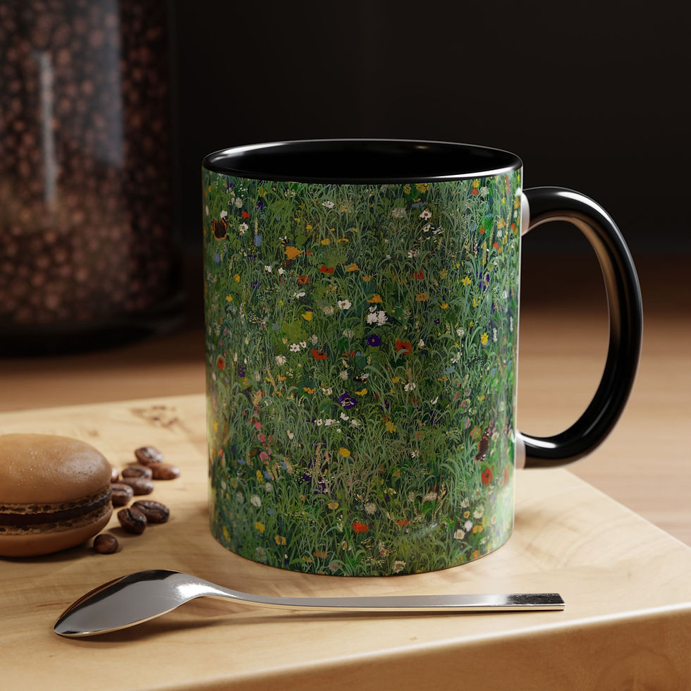 Thumbnail: Wildflower Meadow Mug | Floral Green Field Accent Coffee Mug