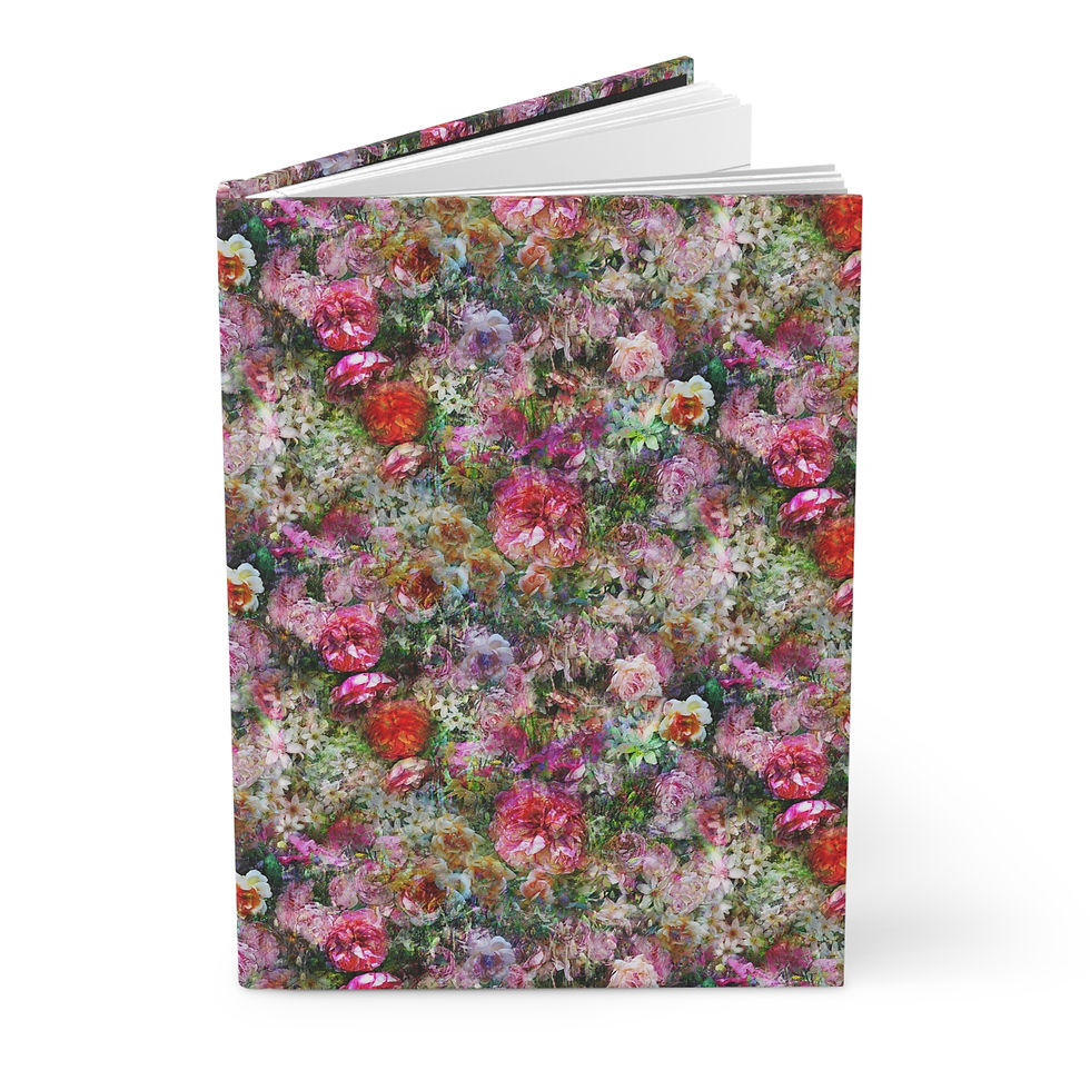 Thumbnail: Scent of Flowers Hardcover Journal, Floral Notebook | Matte Finish