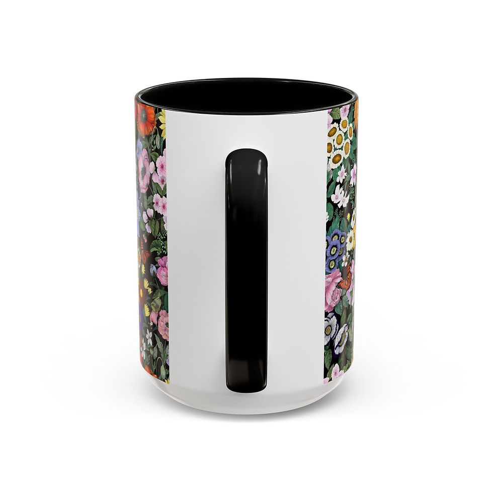 Thumbnail: Floral Pattern Mug | Accent Coffee Mug 11oz 15oz