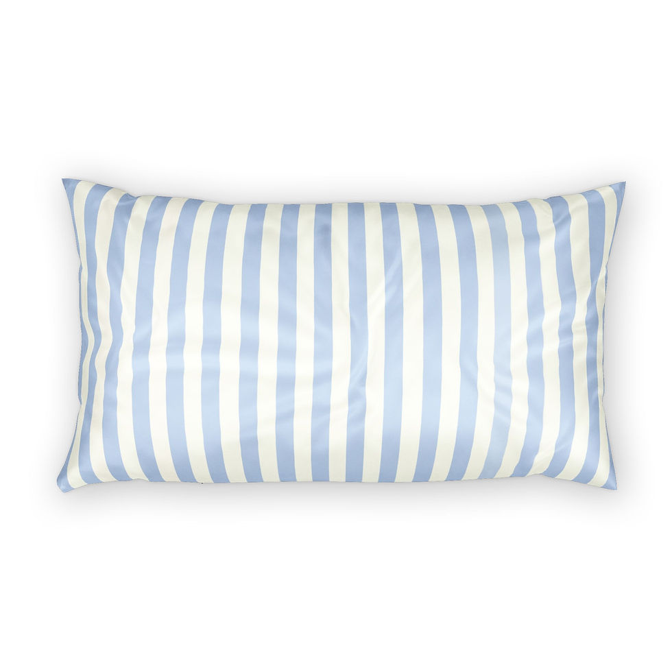 Thumbnail: The Spectrum Collection — Nordic Blue Stripe | Striped Cotton Pillow Sham