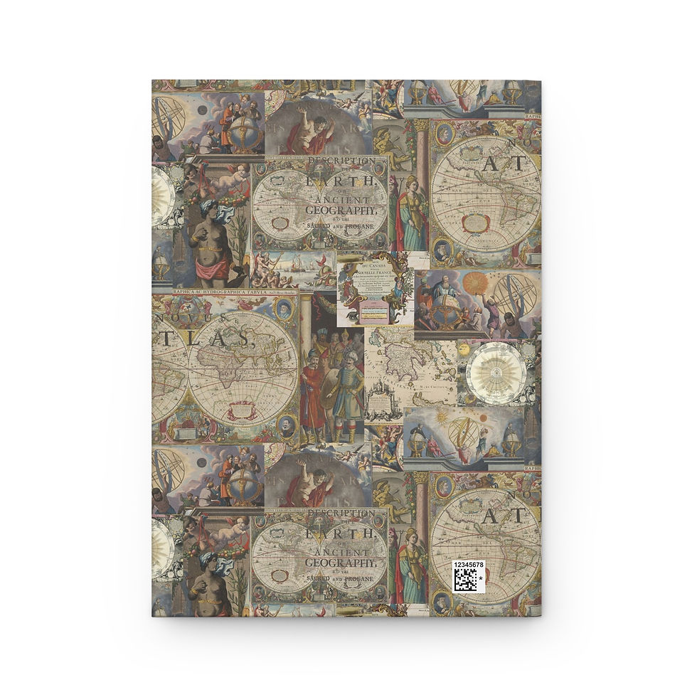 Thumbnail: Hardcover Journal, Matte, Inspired by Vintage Sea Charts