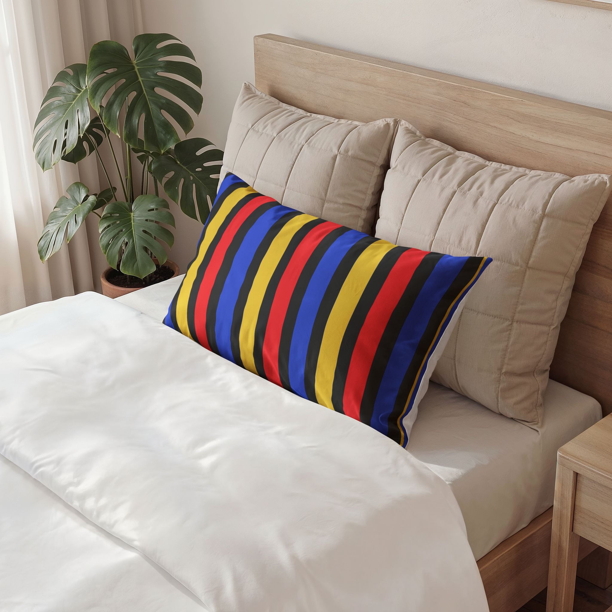 The Spectrum Collection — Napoli | Colourful Vertical Stripes Pillow Sham