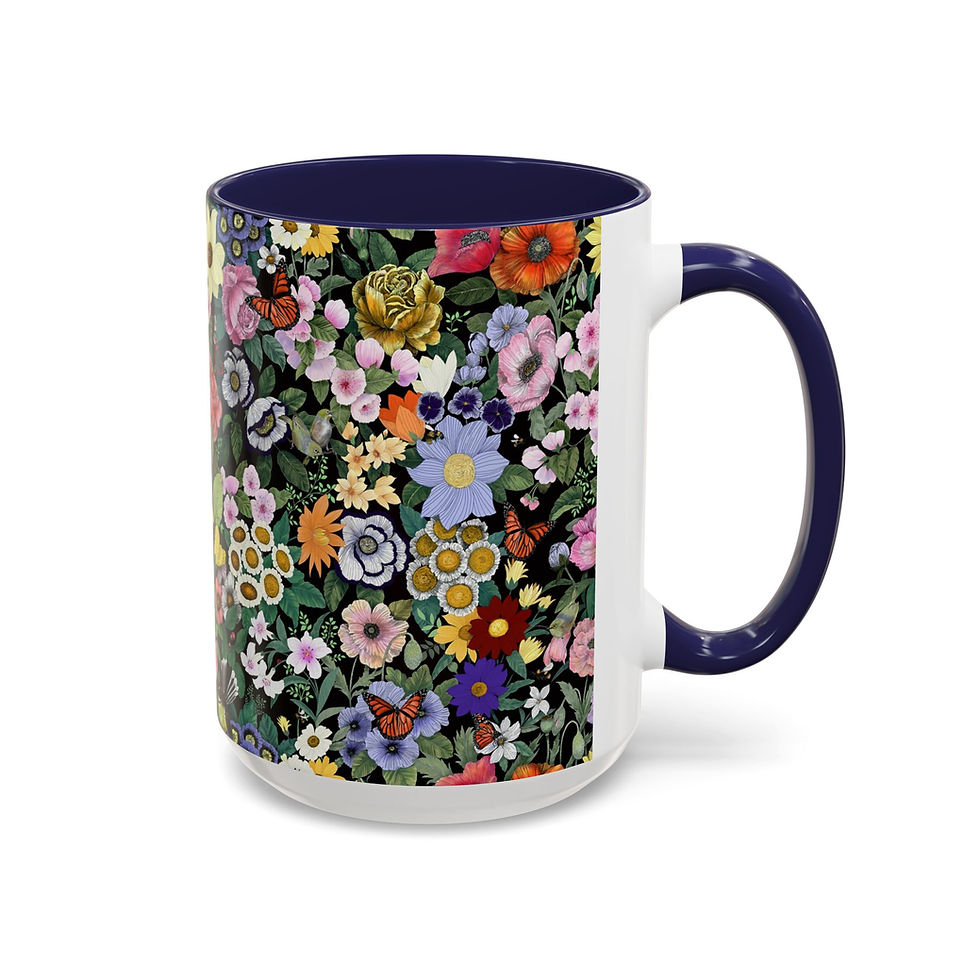 Thumbnail: Floral Pattern Mug | Accent Coffee Mug 11oz 15oz
