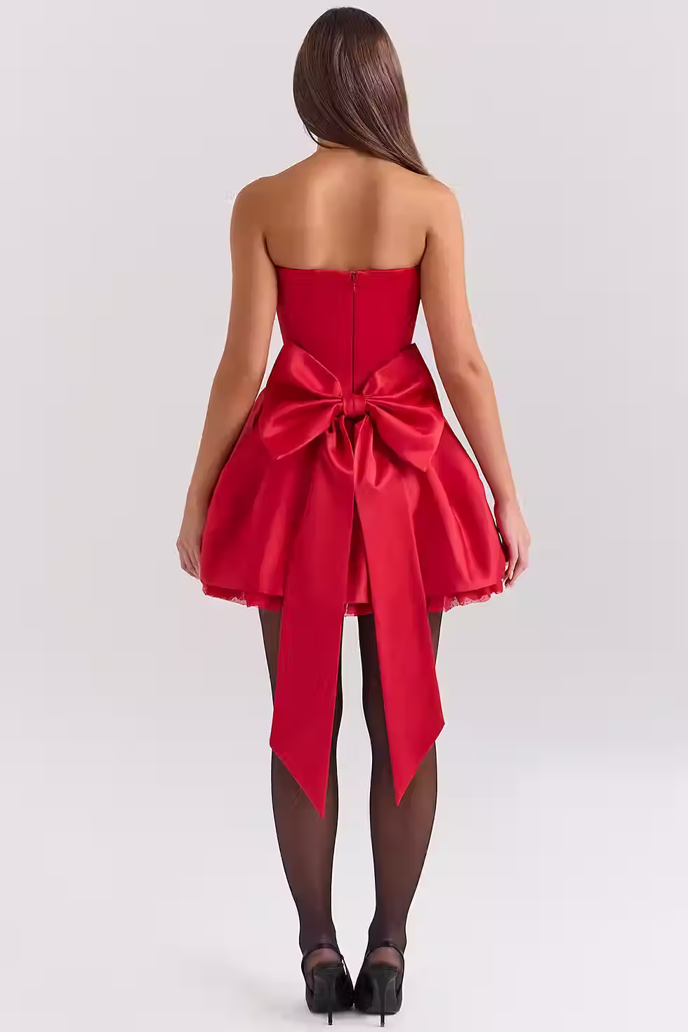 Miniatura: Vestido strapless con moño