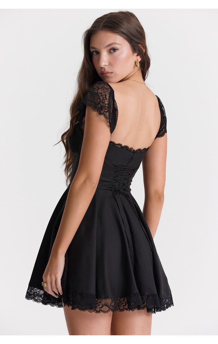 Miniatura: Vestido corset con encaje