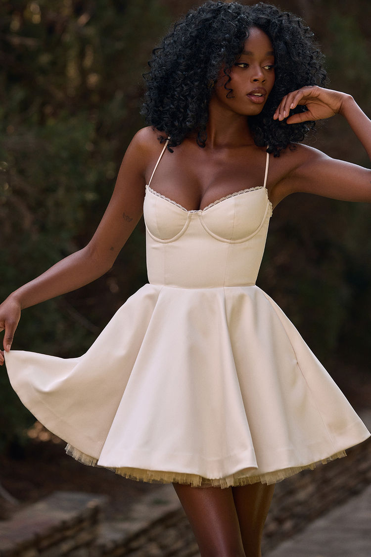 Miniatura: Vestido corset de tiras