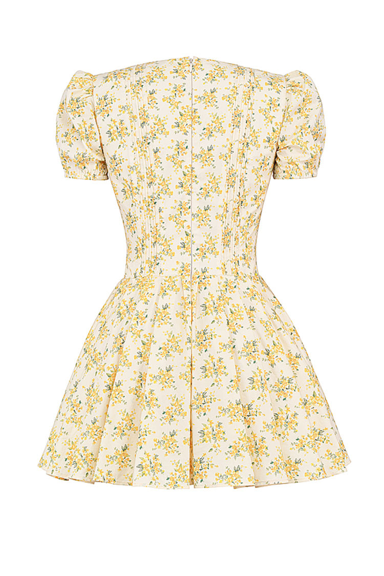 Miniatura: Vestido manga corta con escote en v