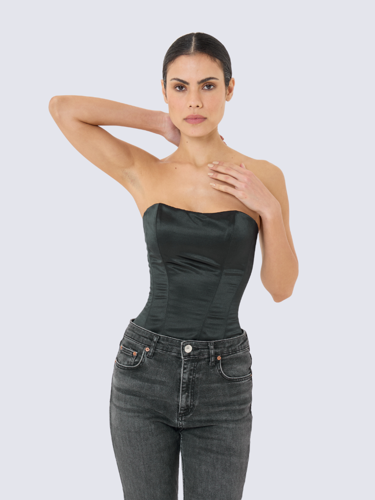 Miniatura: Blusa corset strapless