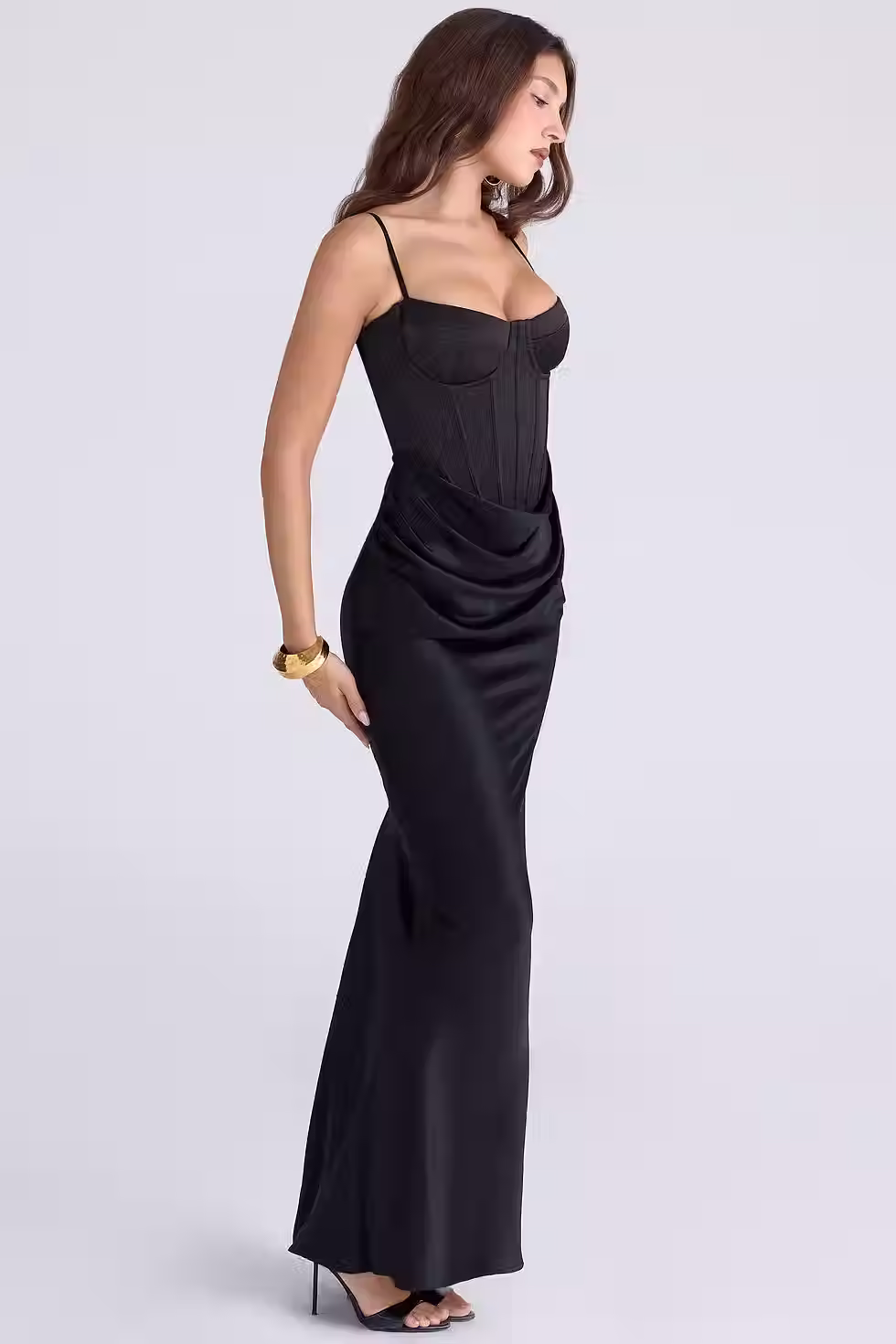 Miniatura: Vestido corset de tiras