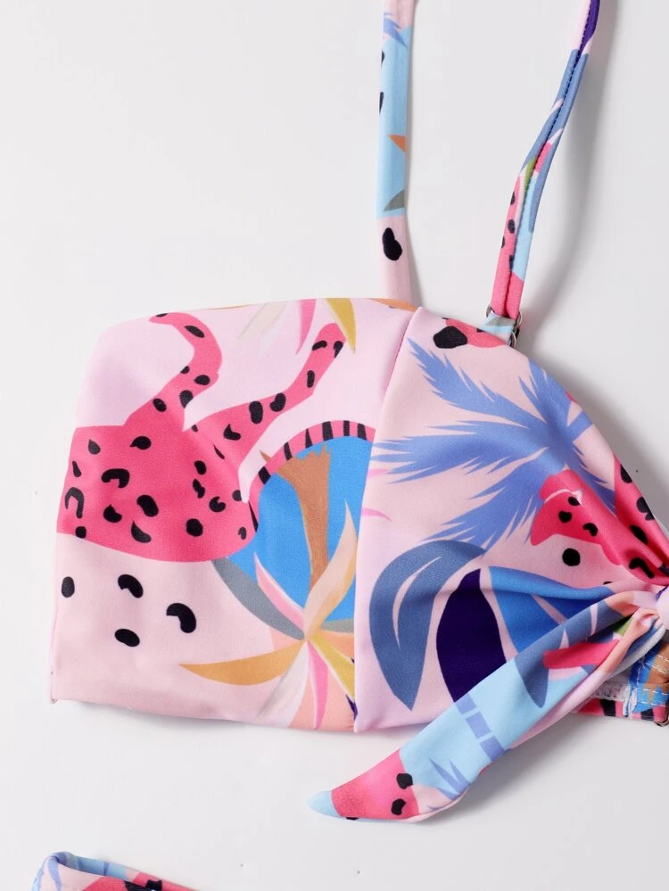 Miniatura: Traje de baño de tiras con lazo