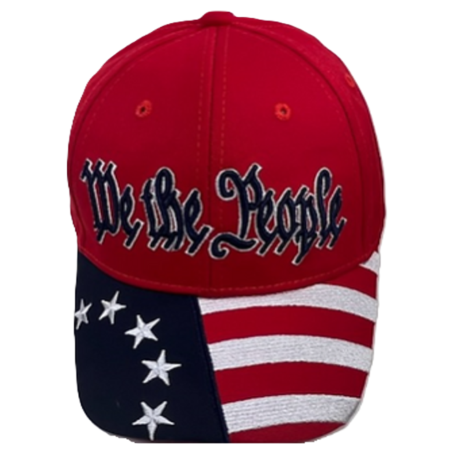 We The People Cap - Available in Red, White & Blue