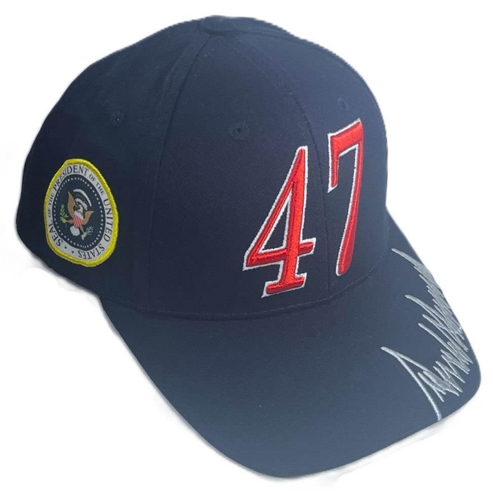 Thumbnail: Trump 47 Caps - Available in Red, White, Blue or Black