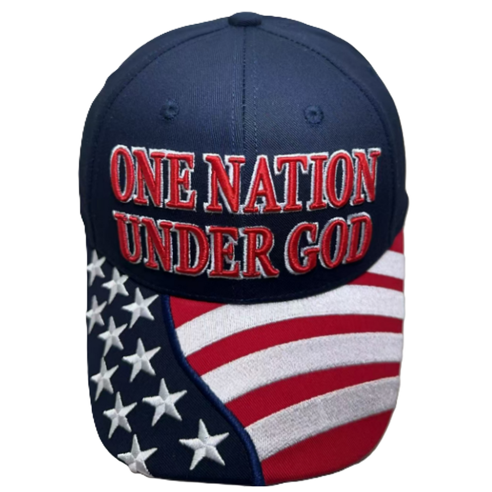 Thumbnail: One Nation Under God Caps - Available in Red or Blue