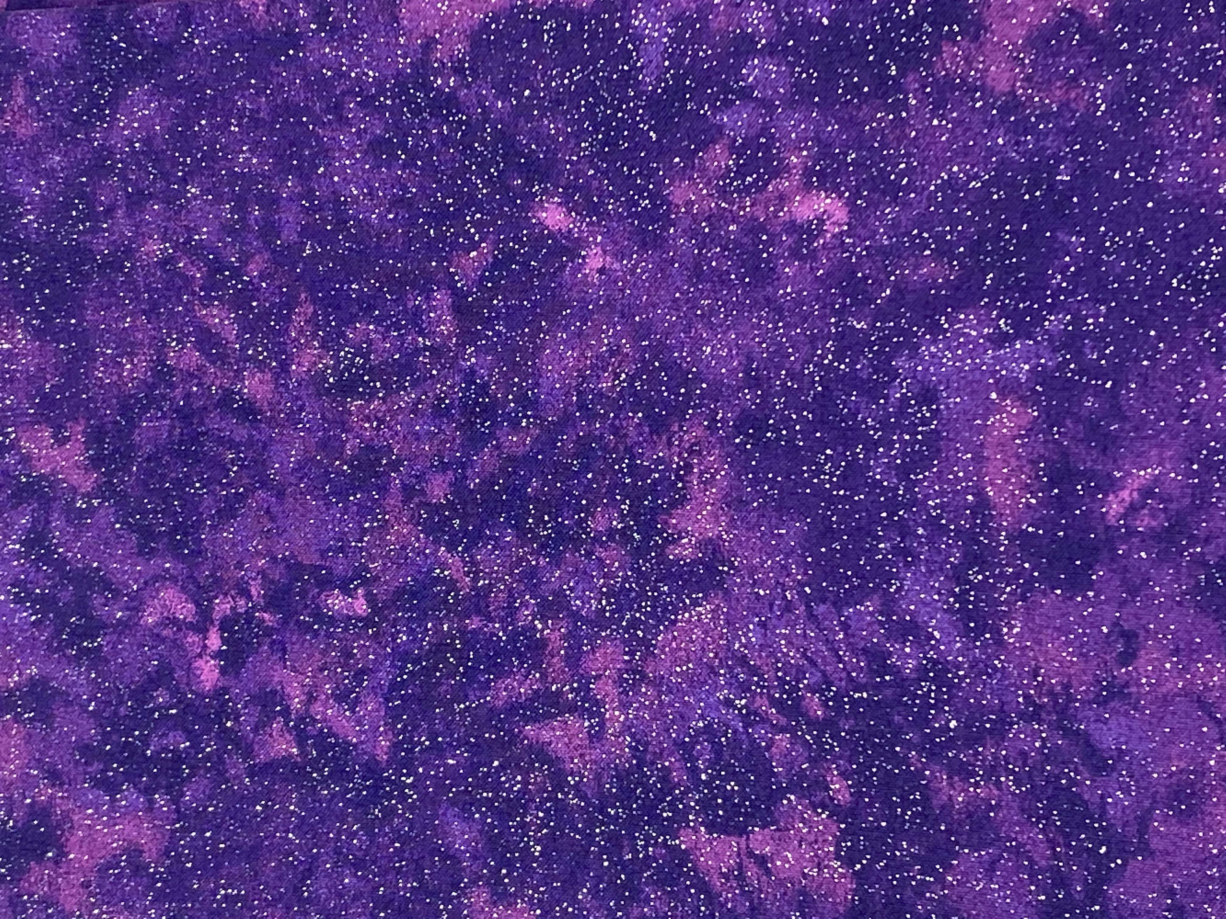 Purple Tie Dye with Silver Sparkle