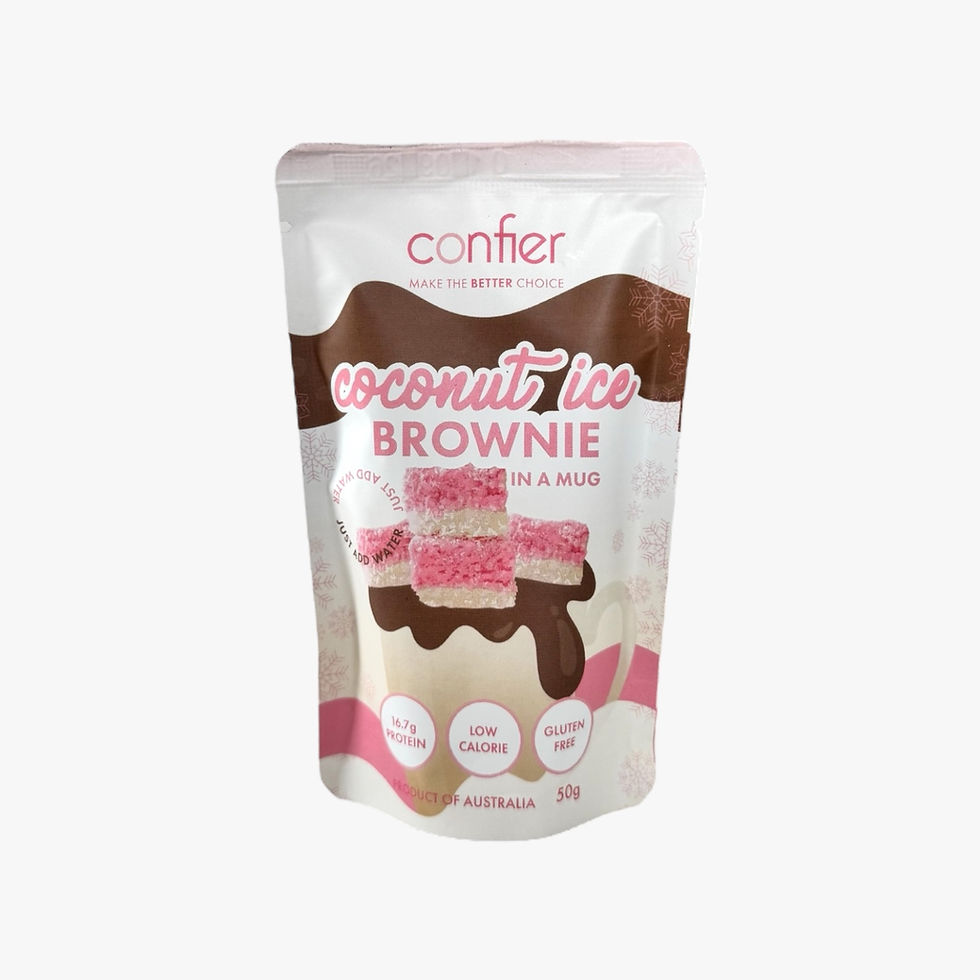Coconut Ice Brownie in a Mug - 50g, gluten free