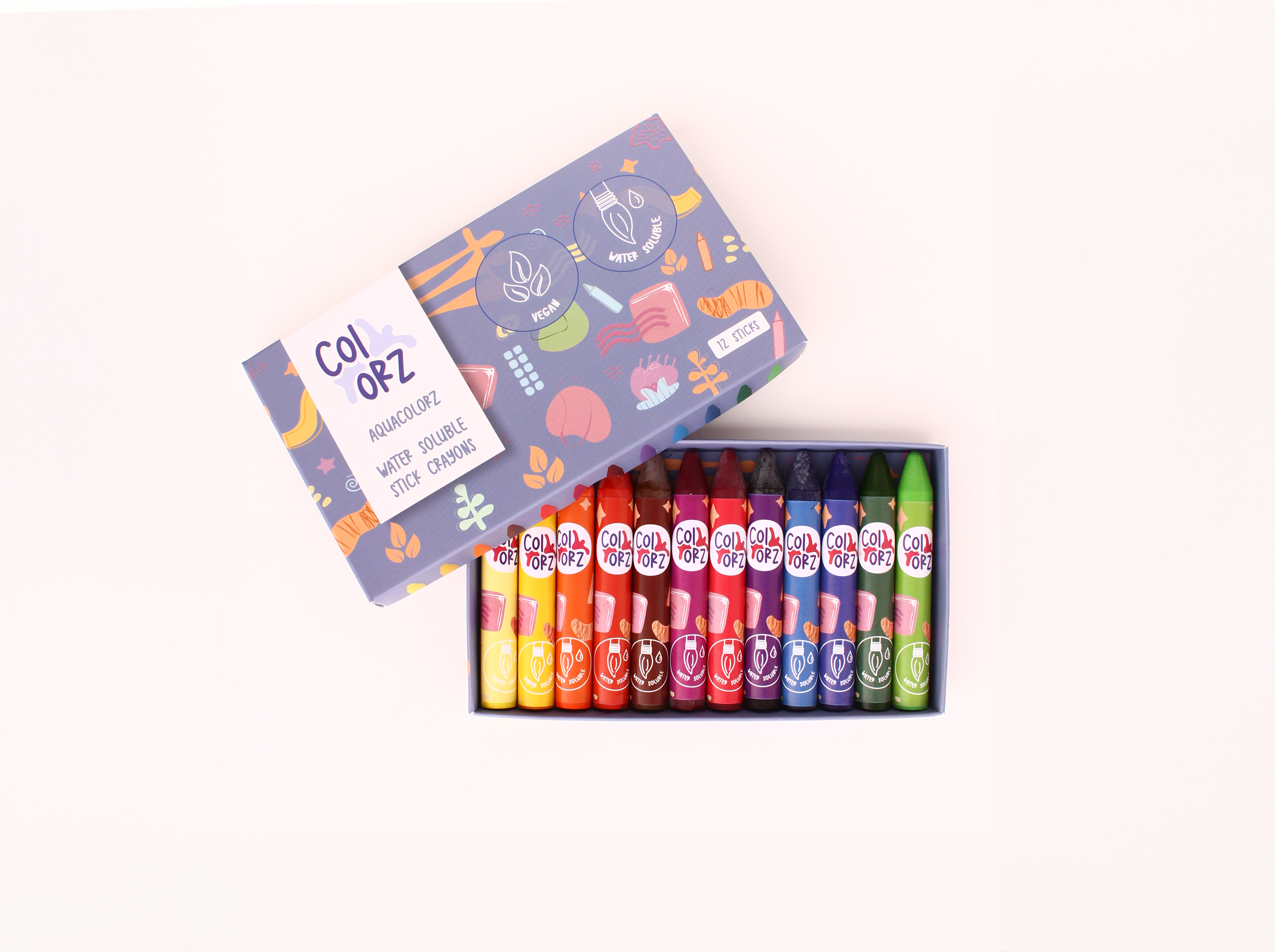 Sulandırılabilir Vegan Kalem Pastel Boya Seti (Aquacolorz)