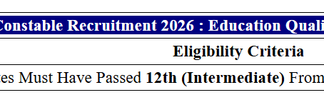 UP Police Constable Recruitment 2026