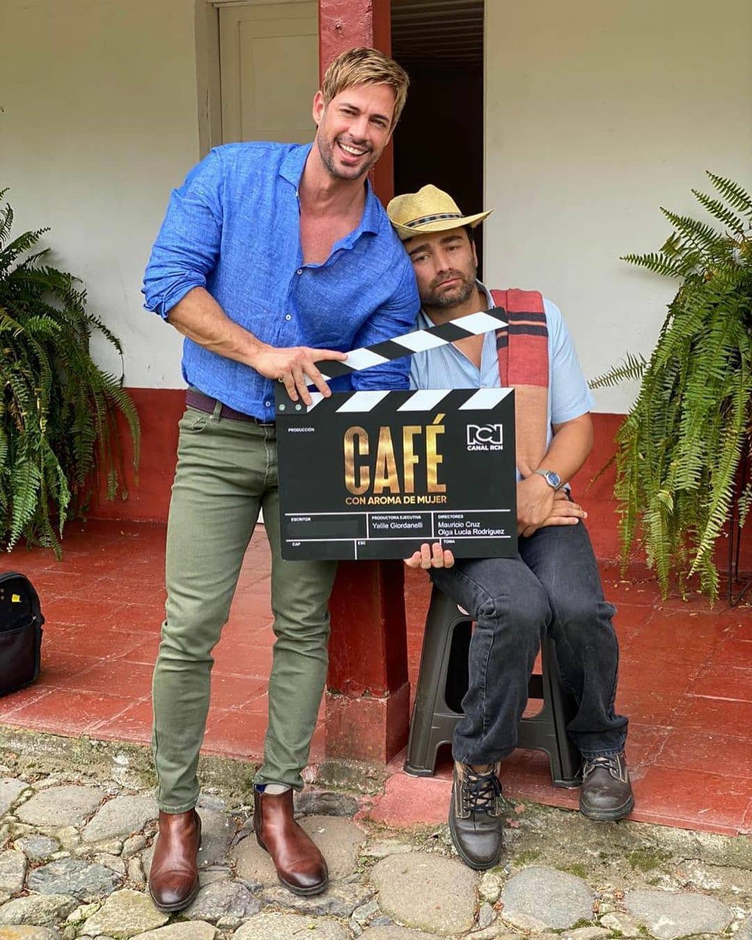 William Levy podczas pierwszego dnia pracy na planie zdjęciowym nowej telenoweli / fot. RCN Television