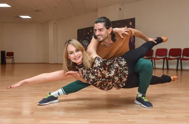 Gaby Spanic podczas prób do węgierskiego "Tańca z gwiazdami" / fot. TV2