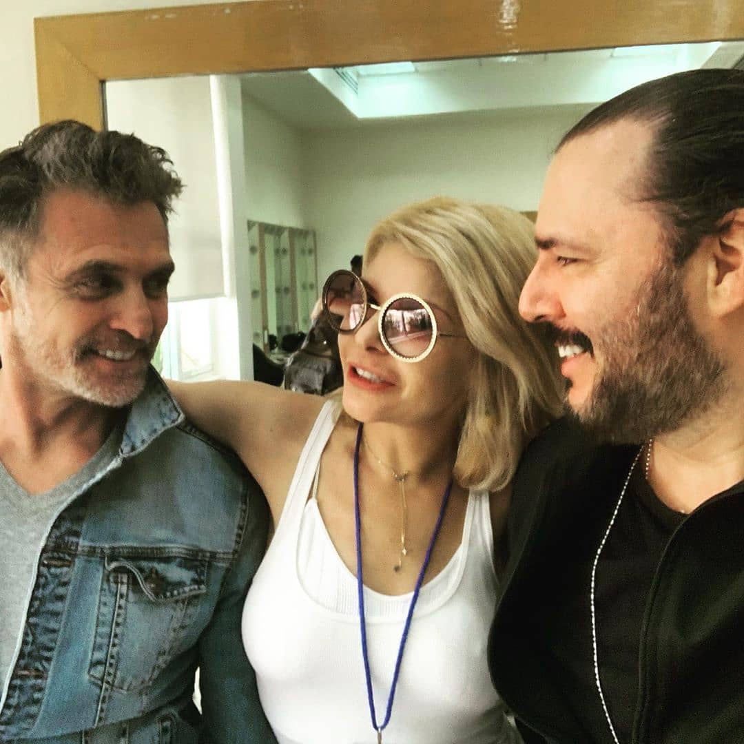 Juan Soler, Itati Cantoral i Rodrigo Abed podczas przygotowań do produkcji telenoweli / fot. Instagram