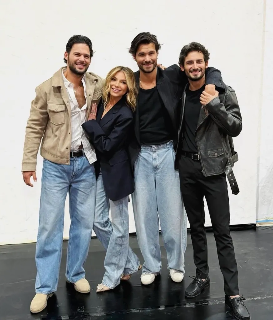 Emmanuel Palomares, Sofía Castro, Brandon Peniche i Emilio Osorio / fot. Televisa