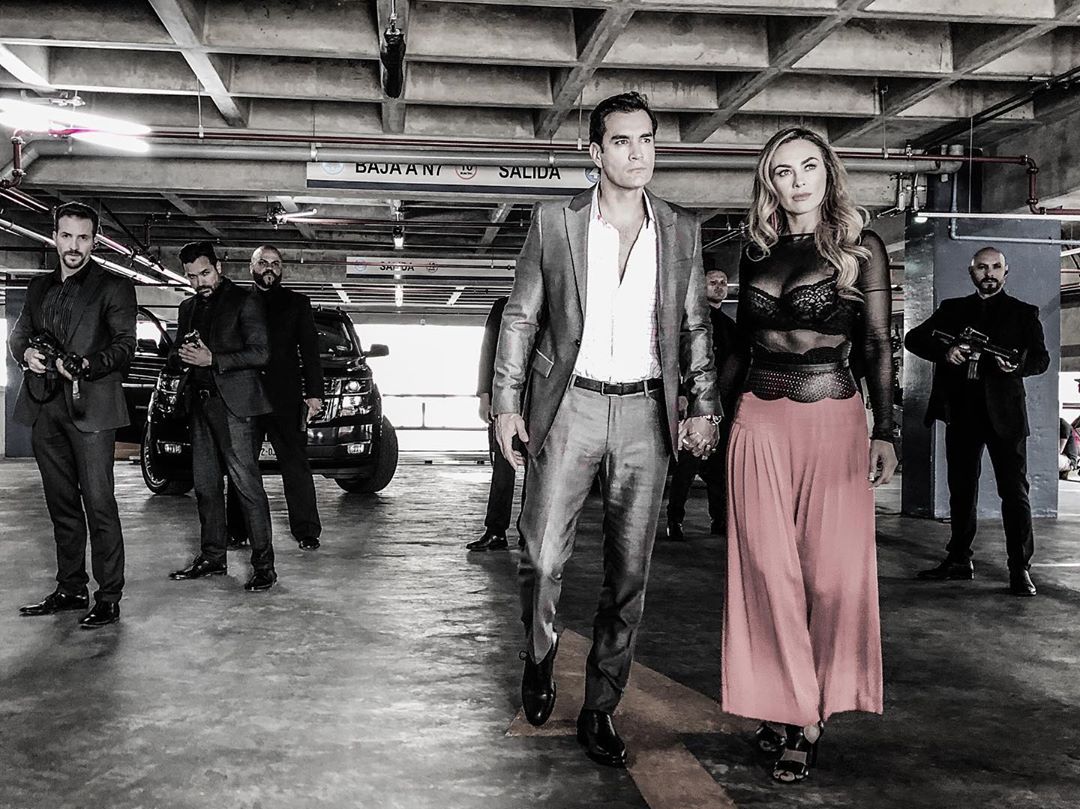 David Zepeda i Aracely Arámbula na planie drugiego sezonu telenoweli "La Doña" / fot. Instagram