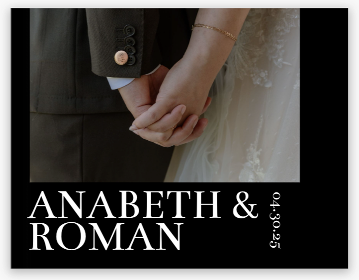 Professionally designed heirloom photo album featuring a close-up wedding portrait with elegant typography and refined layout, showcasing curated storytelling and fine-art editing by Ortega Photography.