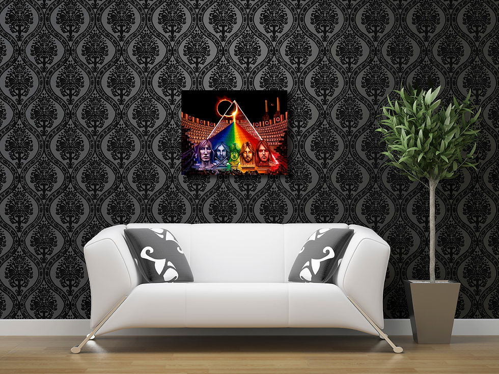 Thumbnail: Floyd Fantasia  16"x 20" on wood  (Hand signed and embellished)