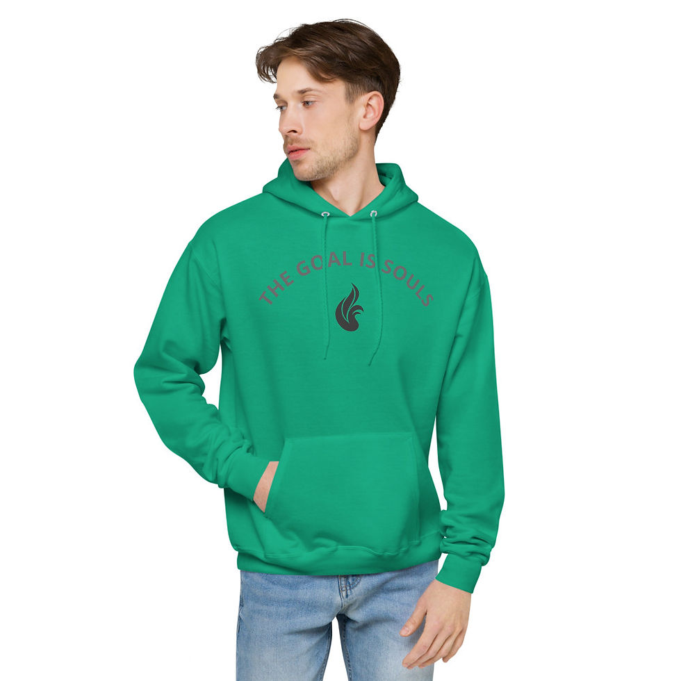 Thumbnail: Hearts on Fire - Unisex fleece hoodie