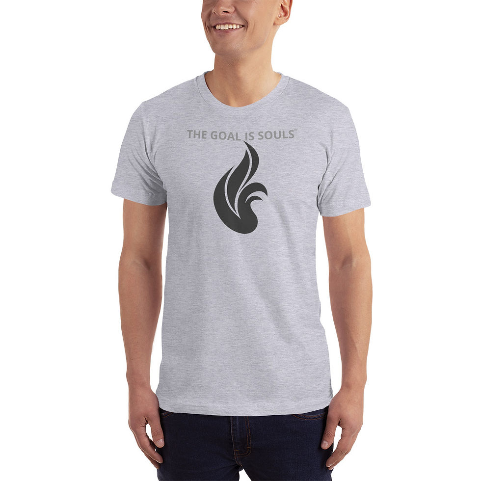 Thumbnail: Big Fire Hearts - The Goal is Souls - Unisex T-Shirt