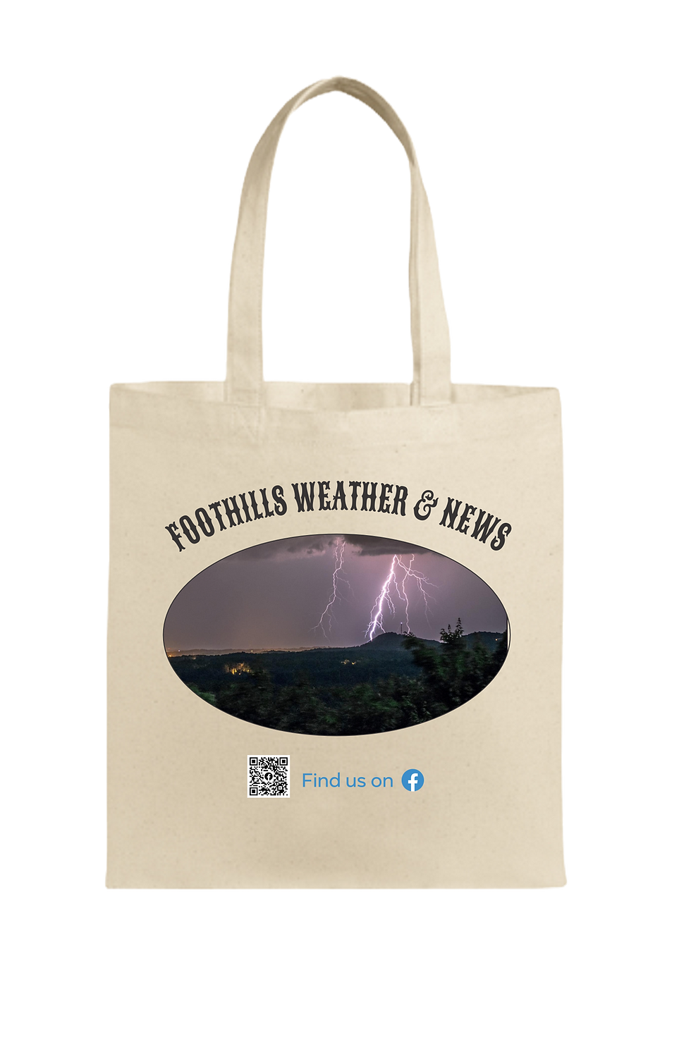 Thumbnail: Foothills Weather & News Shopper Tote Bag