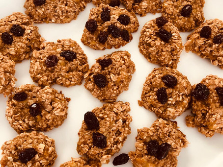 Biscoito de banana e aveia