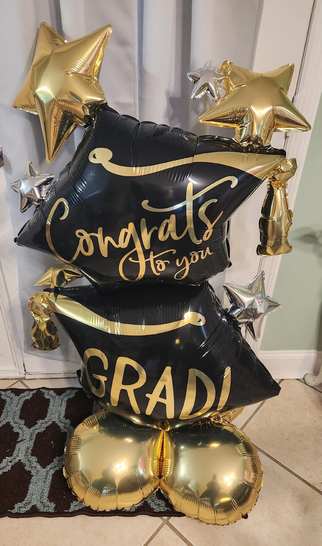 CONGRATS TO YOU AIRLOONZ BALLOON by Yard Greetings on The Grand Strand