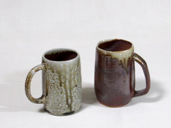 薪窯焼き締め　ビアマグ