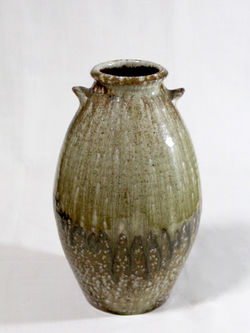 薪窯焼き締め　花器