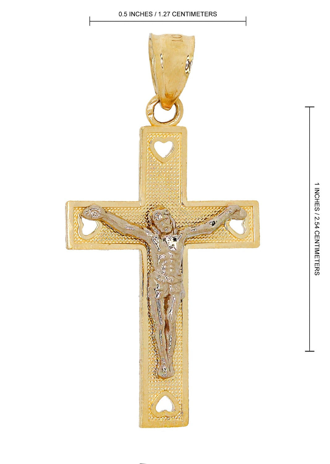 Gold Cross/Jesus Pendant