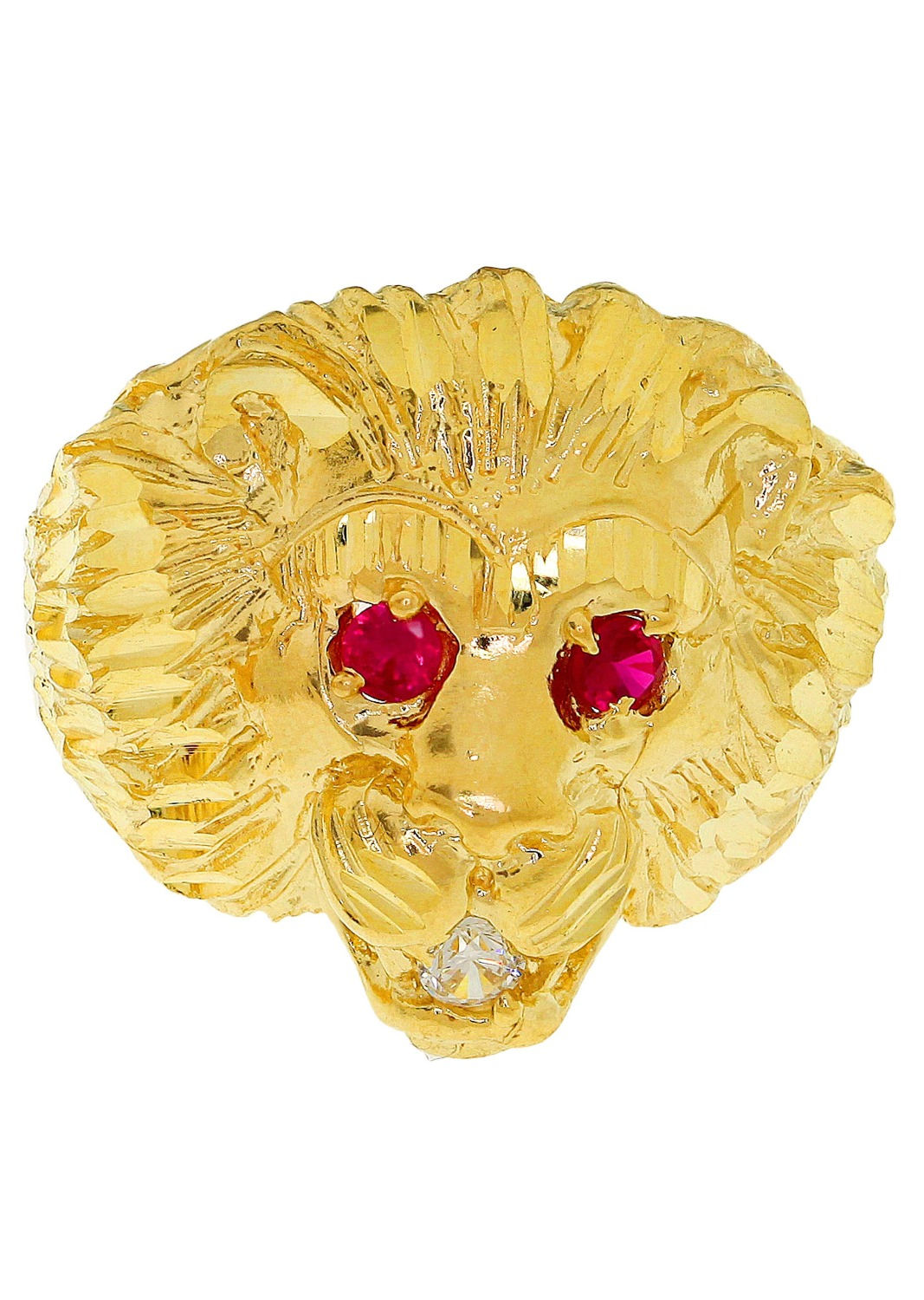 Gold Men Ring Lion